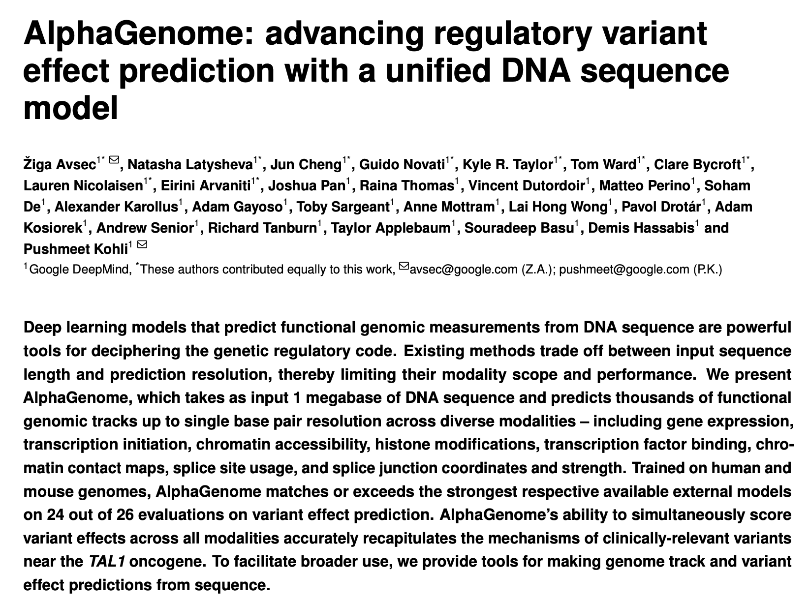 用于深入剖析人类DNA AlphaGenome 谷歌推出创新AI工具 (用于深入剖析的句子)