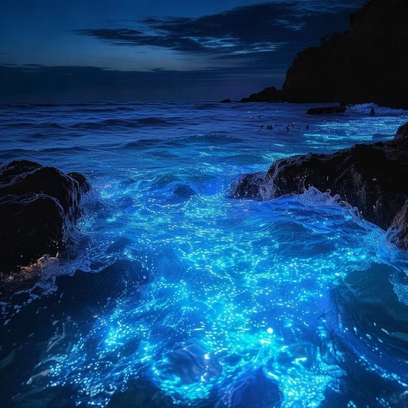 罕见！某地海域突发蓝眼泪，海洋奇观引发全民关注